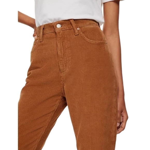 Aritzia Denim Forum the joni high rise Loose Corduroy Pants Brown Fall Slouchy - Picture 2 of 13